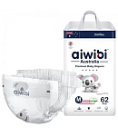 Подгузники Aiwibi M 6-11кг 62шт 
