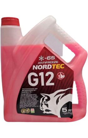Անտիֆրիզ «Նորդտեք» G12, կարմիր, 5 լ