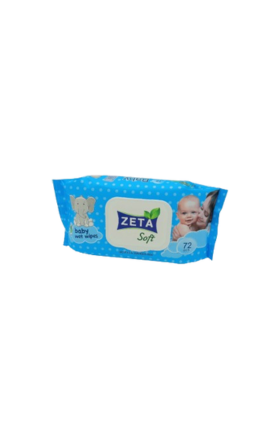 Անձեռոցիկ խոնավ «Zeta Baby Soft» 72հատ