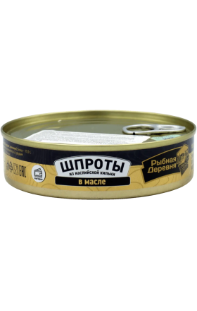 Sprats "Rybnaya Derevnya" in oil, with opener 160g