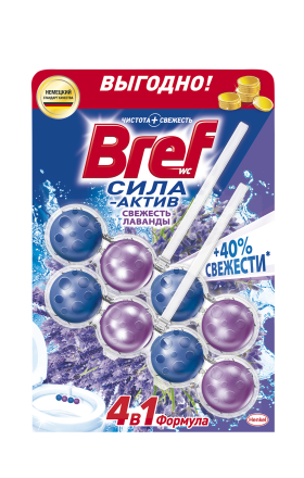 Средство чистящее для унитаза "Bref" Сила Актив 2шт