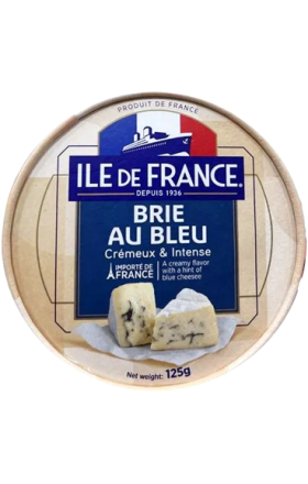 Պանիր բրի «Իլ դե Ֆրանս» կապույտ բորբոսով 125 գր