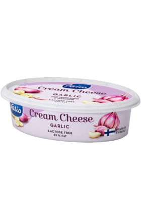 Сыр творожный "Valio" с чесноком без лактозы 180г