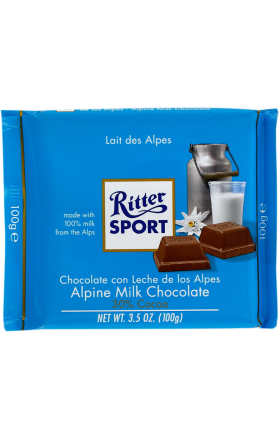 Milk chocolate bar "Ritter Sport" 100g