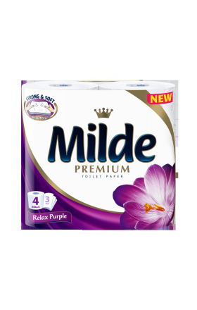 Զուգարանի թուղթ «Milde Premium Relax Purple» 4հատ