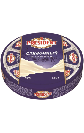 Պանիր հալած «President» 140գ