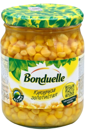 Եգիպտացորեն քաղցր «Bonduelle» ոսկյա ա/տ 520գր