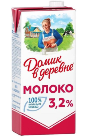 Milk Domik v derevne 3.2% sterilized 950g