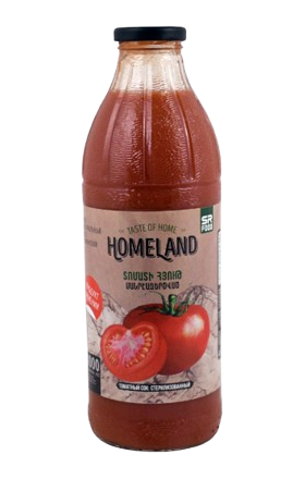 Լոլիկի հյութ «Հոմլենդ» ապակե տարա, 1լ