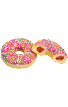 Ելակով կոնֆետներով դոնաթ