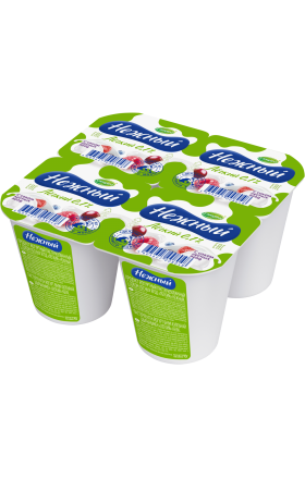 Յոգուրտ Կամպինա Նեժնի անտառային հատապտուղների հյութով 0.1% 95գ