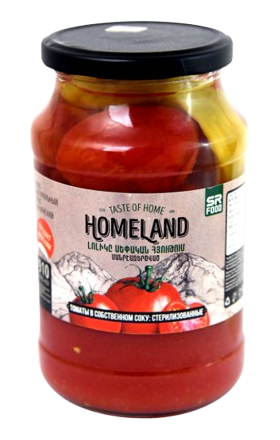 Помидоры в собственном соку "Homeland" 910г