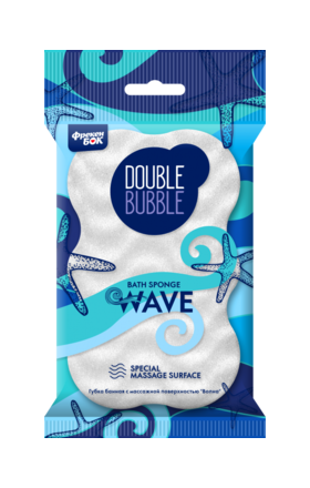 Սպունգ լոգանքի մերսող Double Bubble Wawe 1հատ