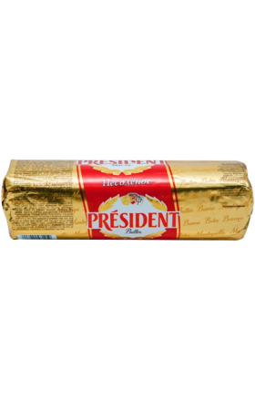 Масло сливочное "President" 1кг, жирность: 82%