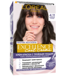 Մազի ներկ «L'Oreal» Excellence 4.11 մոխրագույն շագ