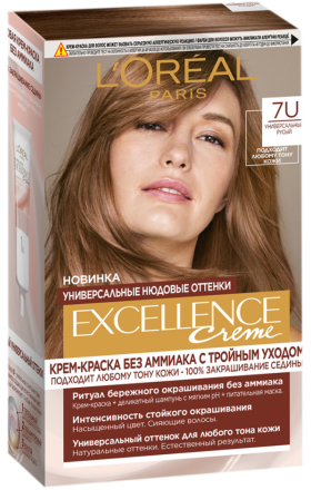 Մազի ներկ «L'Oreal» Excellence Nude 7U