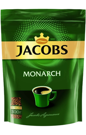Սուրճ լուծվող Յակոբս Մոնարխ փաթեթ 300գ +100գ նվեր