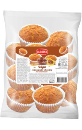 Կեքս շոկոլադե միջուկով «Դարոյնք» 240գ 