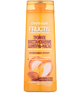 Shampoo Garnier Frutis triple restoration for damaged hair 400ml