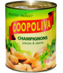Շամպինյոն կտրատած «Coopoliva» 850գ
