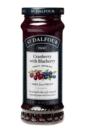Джем "St. Dalfour" клюквенно-черничный, без глютена, 284 г