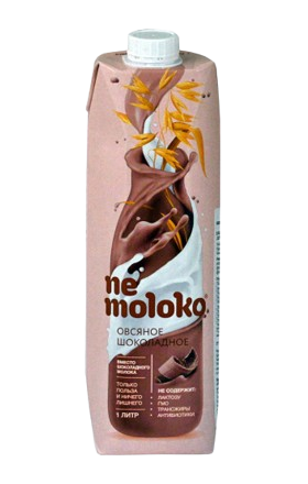 Վարսակի ըմպելիք «Նե մոլոկո» շոկոլադ 1լ