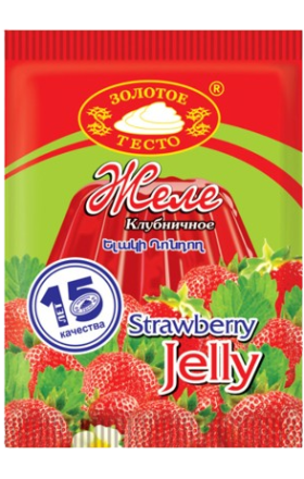 Желе "Золотое тесто" 50г Клубника