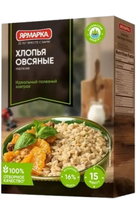 Փաթիլներ վարսակի «Ярмарка» 350գ 