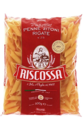 Макароны  Riscossa № 25 Penne zitoni rigate 500г 