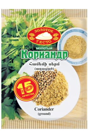Семена кориандра "Золотое тесто" 15г