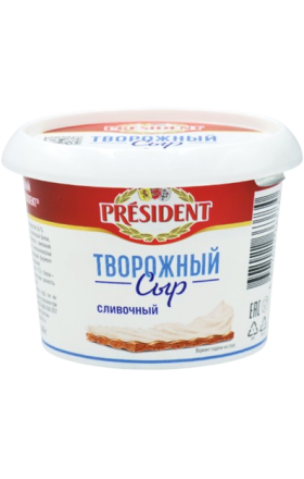 Творожный сыр «Президент» сливочный, 140 г