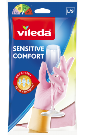 Rubber gloves "Vileda" L, 1 pair