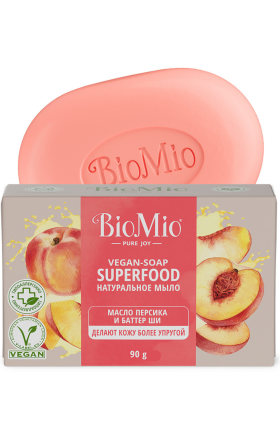 Կրեմ օճառ Bio Mio դեղձ կարագի եթերային յուղերով 90գ