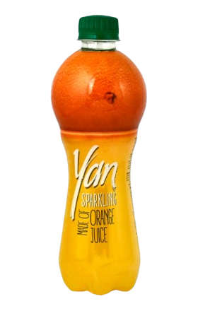 Refreshing carbonated drink "Yan" 470ml Orange 