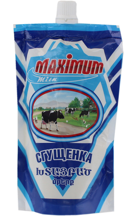 Сгущенное молоко с сахаром "Максимум Милк" 250г  