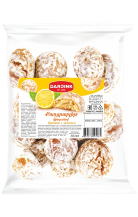 Քաղցրաբլիթ կիտրոնով "Դարոյնք" 300գ