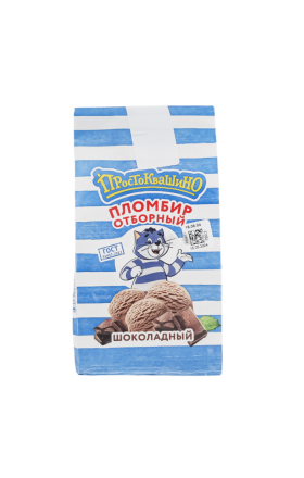 Мороженое Простоквашино шоколадное 430г