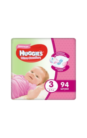 Diapers "Huggies Ultra Comfort" N3 5-9kg 94pcs