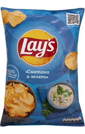 Չիպս «Lay's» 70գ Թթվասեր և Կանաչի
