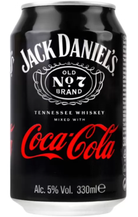 Թույլ Ալկոհոլային ըմպելիք «Jack&Coke» 0,33լ
