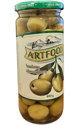 Ձիթապտուղ կանաչ «Արտֆուդ» կորիզով 480գ