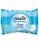 Անձեռոցիկ խոնավ «Compact Wet Toilet Wipes» 42հատ