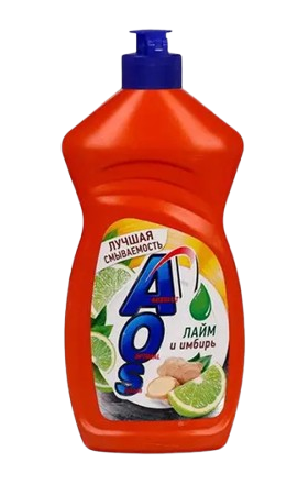 Սպասք լվանալու հեղուկ «AOS» լայմ և կոճապղպեղ 450գ