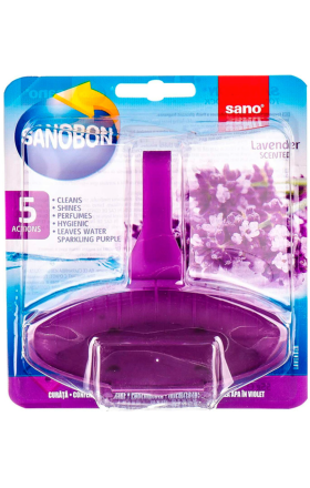 Средство для чистки унитаза "Sano" с лавандой, 5-в-1, 55г