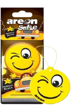 Ավտոմեքենայի թարմացուցիչ "Areon" Smile Vanilla Black