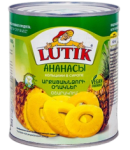 Pineapple slices "Lutik" in light syrup 850g  