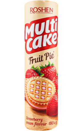 Cookie Roshen Multi Cake strawberry cream 180g