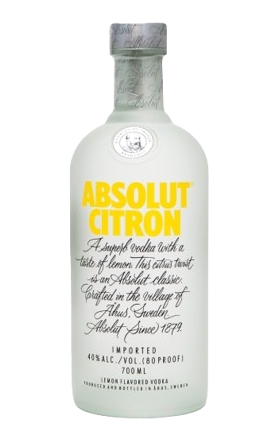 Lemon vodka "Absolut" 0.7l 