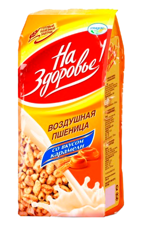 Хлопья кукурузные «На Здоровье», карамельный вкус, 100 г