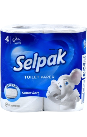 Զուգարանի թուղթ «Selpak» 4 հատ